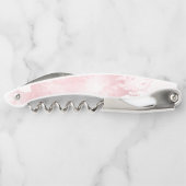 PixDezines rosa Marmor Kellnermesser (Rückseite)