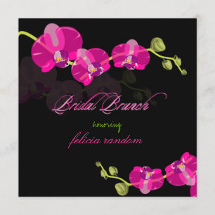 PixDezines rosa Orchidee/Bridal Brunch/DIY Farbe! Einladung