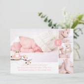 PixDezines Rosa Uhu/Gaue Akzent Farbe Ankündigung (Stehend Vorderseite)