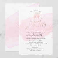 PixDezines Rosa Wasserfarbe Champagner Brunch Spru