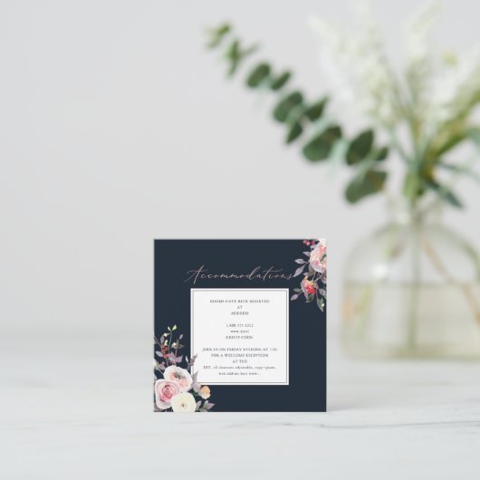 PixDezines Rose Aquarellfarben Begleitkarte (Stehend Vorderseite)