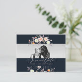 PixDezines Rose, Aquarellfarben, Save the Date Postkarte (Stehend Vorderseite)