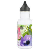 PixDezines Rose Floral/Wasserfarbe/Wasser Edelstahlflasche (Rechts)