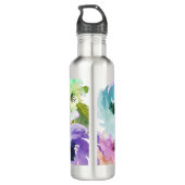 PixDezines Rose Floral/Wasserfarbe/Wasser Trinkflasche (Rückseite)