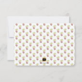 PixDezines Rose Gold Ananas/rett unser Datum Save The Date (Rückseite)