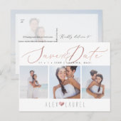 PixDezines Rose Gold Elegante Kalligraphie Rett Da Postkarte (Vorne/Hinten)