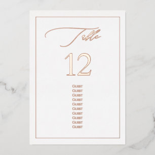 PixDezines Rose Gold Folie Luxus Kalligrafie Tisch Folieneinladung