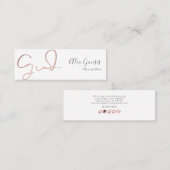 PixDezines Rose Gold Grad Name Karte (Vorne/Hinten)
