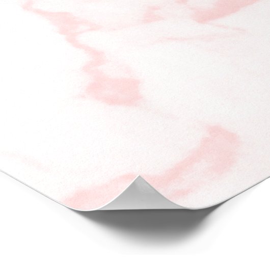 PixDezines Rose Gold Kronleuchter/Herz/Marmor Poster (Ecke)