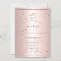 PixDezines Rose Gold Sterne Quinceanera