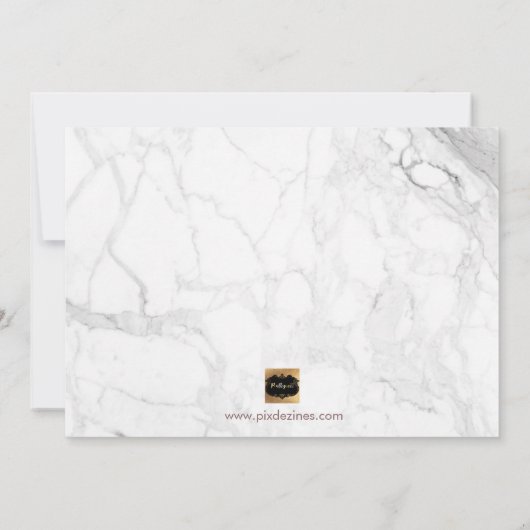 PixDezines Rose Gold werden Sie meine Zimmermädche Einladung (Rückseite)