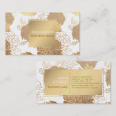 PixDezines-Rose/Imitate Gold Foil/DIY-Hintergrund Visitenkarte (Vorne/Hinten)