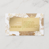 PixDezines-Rose/Imitate Gold Foil/DIY-Hintergrund Visitenkarte (Rückseite)