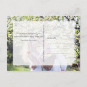 PixDezines Rose Quarz Rett Datum/Blush Confetti Postkarte (Rückseite)