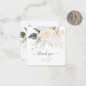 PixDezines Rose Wasserfarbenblush Creme Mitteilungskarte (Vorderseite/Rückseite Beispiel)