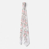 PixDezines Rose Wasserfarbenblush Krawatte (Rückseite)