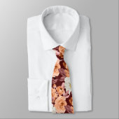 PixDezines Rose Wasserfarbrost Orange fallen Krawatte (Gebunden)