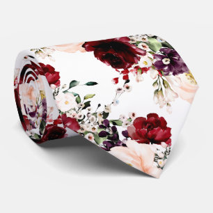 PixDezines Rosen Pfingstrosen Rosenrot Burgunder A Krawatte