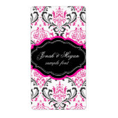 PixDezines Rossi Damask/DIY/black+hot pink (Vorne)