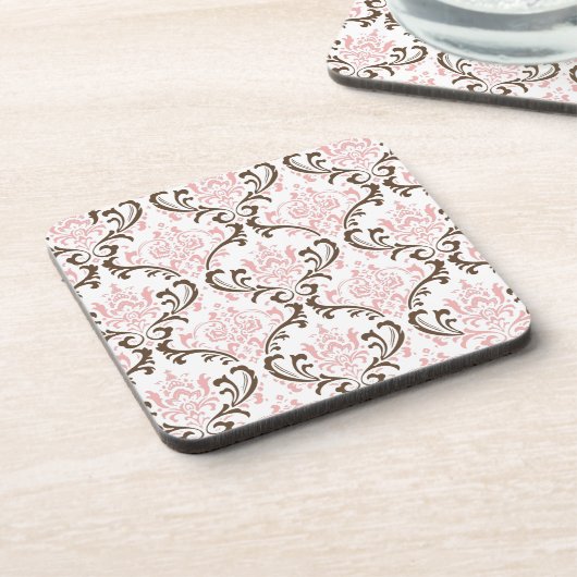 PixDezines Rossi Damask/DIY-Farben Untersetzer (Linke Seite)