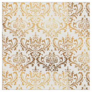 PixDezines Rossi Damask/Gold Tone Stoff