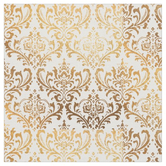 PixDezines Rossi Damask/Gold Tone Stoff (Nahaufnahme)