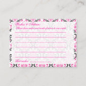 PixDezines Rossi Damask, Ratenkarte Hinweiskarte (Rückseite)