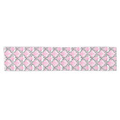 PixDezines rossi Damask/rosa/schwarz Kurzer Tischläufer (Horizontal)
