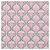 PixDezines rossi Damask/rosa/schwarz Stoff (Muster)