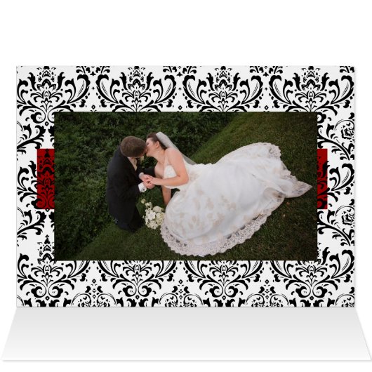 PixDezines Rossi Damask, Rot/DIY Hintergrundfarbe (Innenansicht Horizontal (Oben))