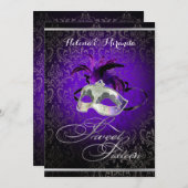 PixDezines Rossi Sweet 16 Masquerade / DIY Farbe!! Einladung (Vorne/Hinten)