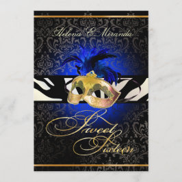 PixDezines Rossi Sweet 16 Masquerade / DIY Farbe!! Einladung