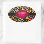 PixDezines-Rotkäppchen+Imitate Ovaler Aufkleber (Tasche)