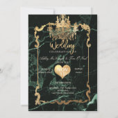 PixDezines Royal Hawaiian Ananas/Marmor Einladung (Rückseite)