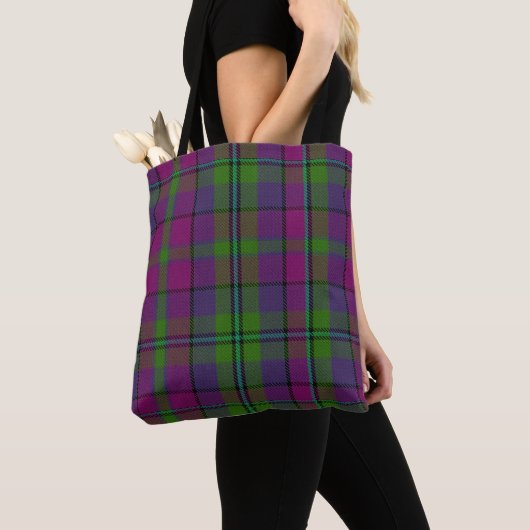 PixDezines Royal Oakney Clan Tartan Pink+Lila Tasche (Von Nahem)