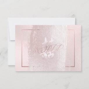 PixDezines RSVP Doppelte Freude, Rosenrosa Einladung