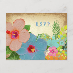 PixDezines RSVP, Hibiskus, benötigen 5x7 Einladung