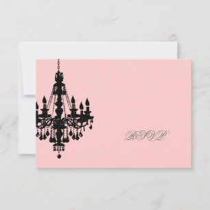 PixDezines RSVP Kronleuchter Karte