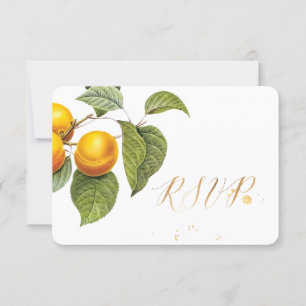 PixDezines RSVP Obstgarten/Pfirsiche/Redoute Karte