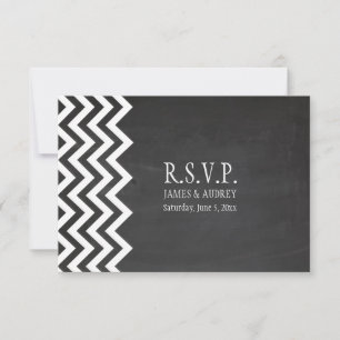 PixDezines RSVP Tafel+Chevron Karte