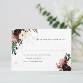 PixDezines Rustic Bloom Watercolor UAWG Einladung (Stehend Vorderseite)