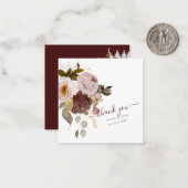 PixDezines Rustic Boho Blume Herbst Mitteilungskarte (Vorderseite/Rückseite Beispiel)