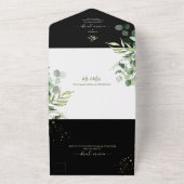 PixDezines Rustic Eukalyptus DIY Hintergrund All In One Einladung (Außenbereich)