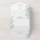 PixDezines Rustic Eukalyptus DIY Hintergrund All In One Einladung (Außenbereich)