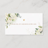 PixDezines Rustic H2 Alabaster Rose Eukalyptus Platzkarte (Vorderseite)