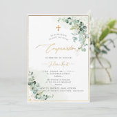 PixDezines Rustic H2 Eukalyptus-Bestätigung Einladung (Stehend Vorderseite)