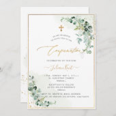 PixDezines Rustic H2 Eukalyptus-Bestätigung Einladung (Vorne/Hinten)