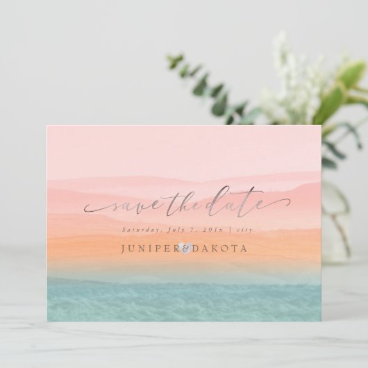 PixDezines Rustic Misty Mountain Range Einladung (Stehend Vorderseite)