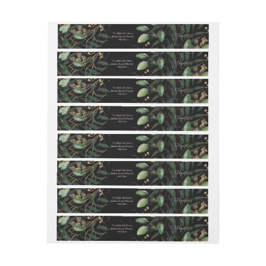 PixDezines Rustikale Aquarellgrüne Eukalyptus (Bogen)