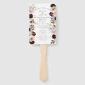 PixDezines Rustikales Aquarellfarben Herbstliche B Fächer (Vorderseite)